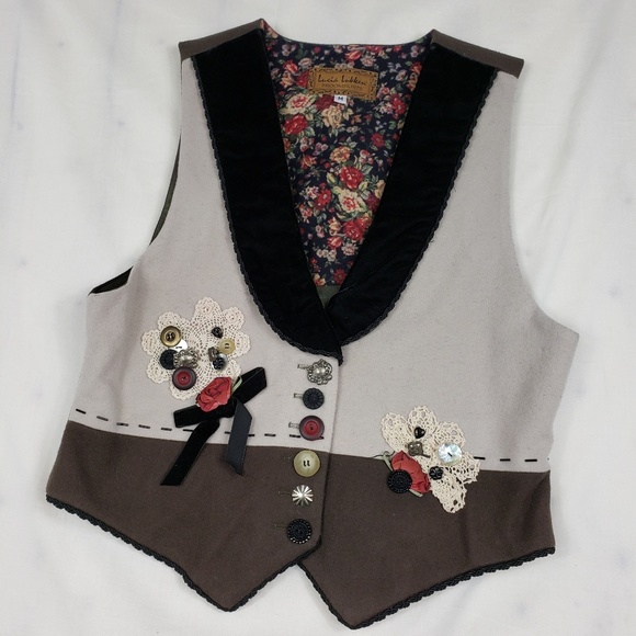 Lucia Lukken Jackets & Blazers - Lucia Lukken Wool Festive Vest